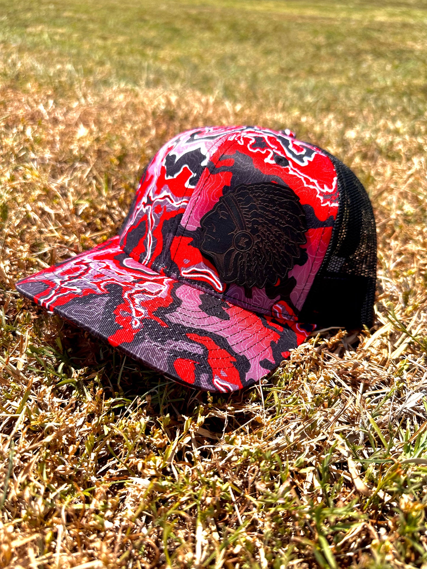 Redskin Hat - Red Swirl