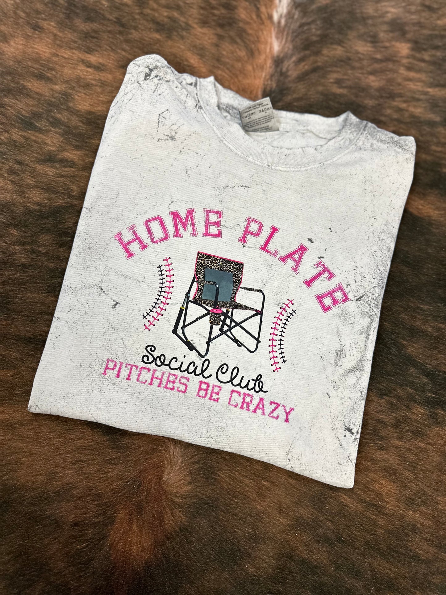 Pink Home Plate Pitches Be Crazy - Tee