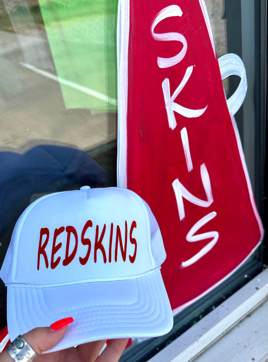 Redskins- White Foam Trucker Hat