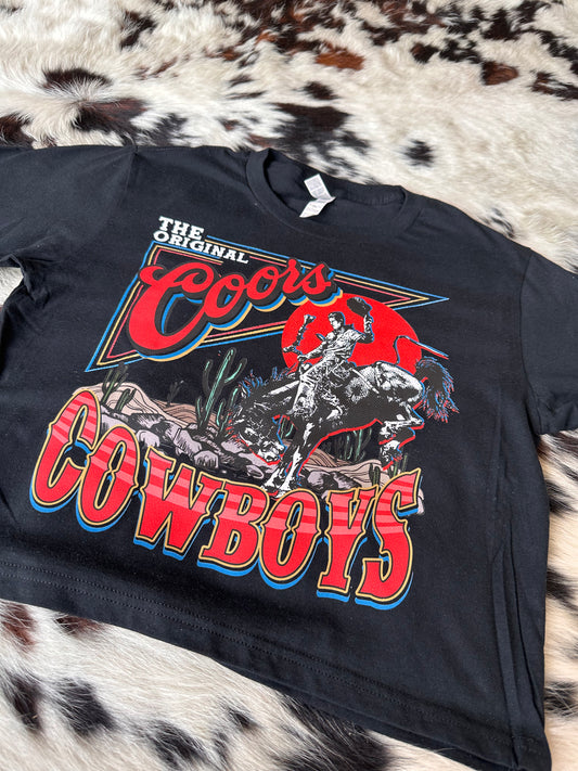 Coors Cowboys Cropped Tee