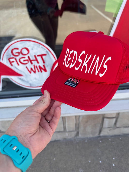 Redskins- Red Foam Trucker Hat