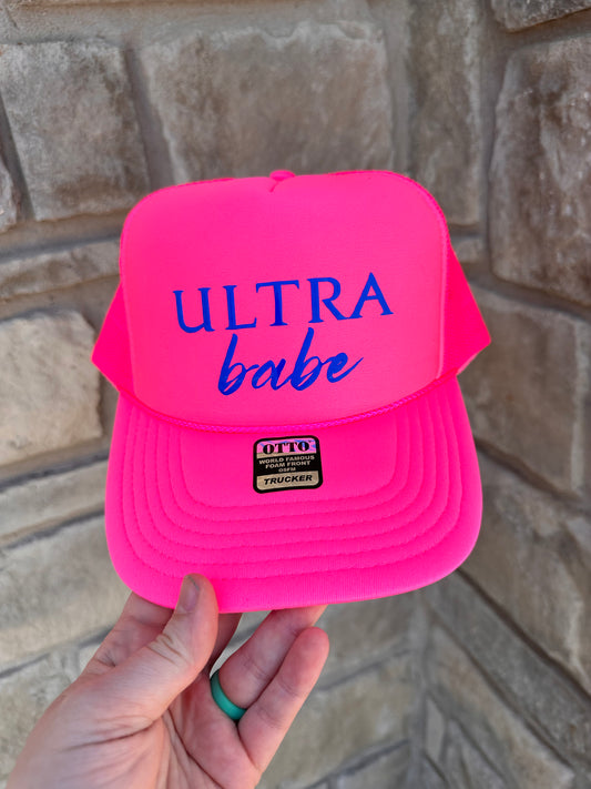 Ultra Babe - Pink Foam Trucker Hat