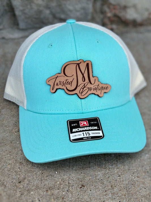 Twisted M Hat - turquoise