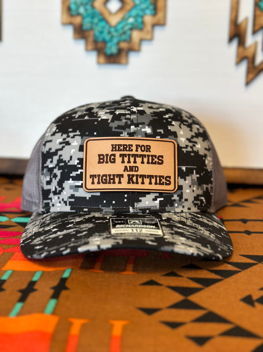 Here For Hat - digital camo