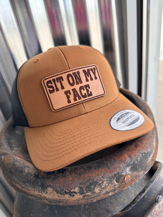 Sit On My Face Hat - Camel
