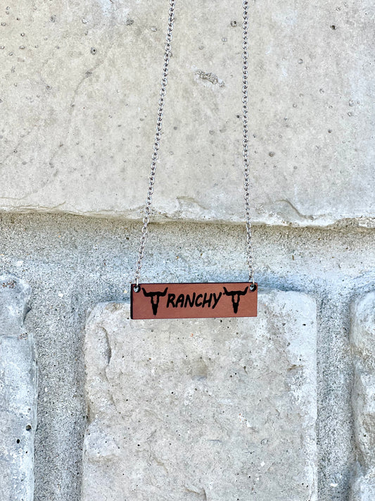 Leather Ranchy necklace