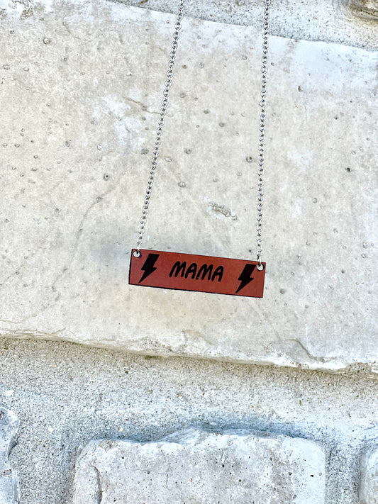 Leather Mama necklace