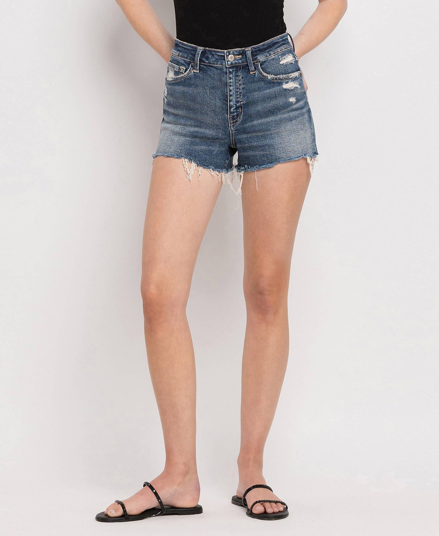 Rebecca Raw Hem Shorts