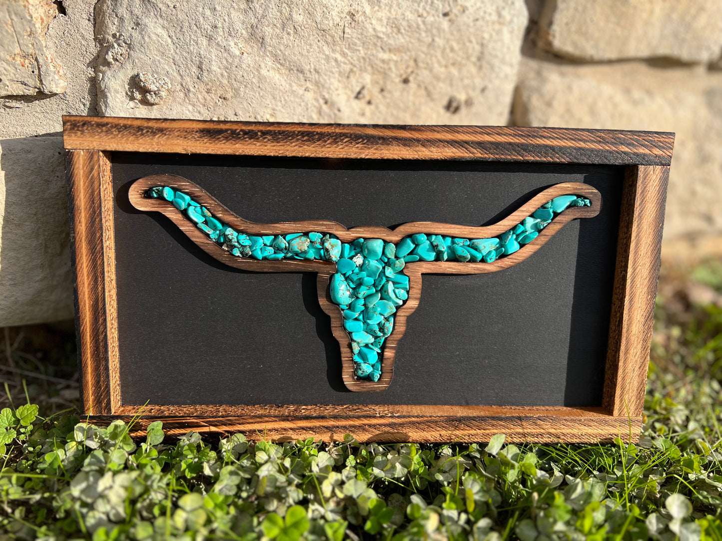 Turquoise Longhorn Decor