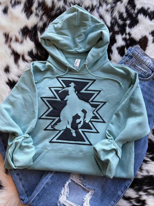 Youth Buckin’ Aztec Hoodie/Sweatshirt