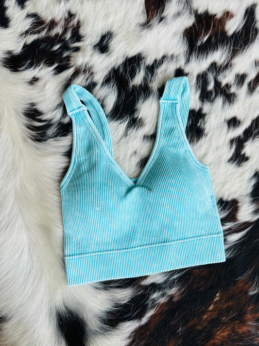 Mint Sky Crop Top