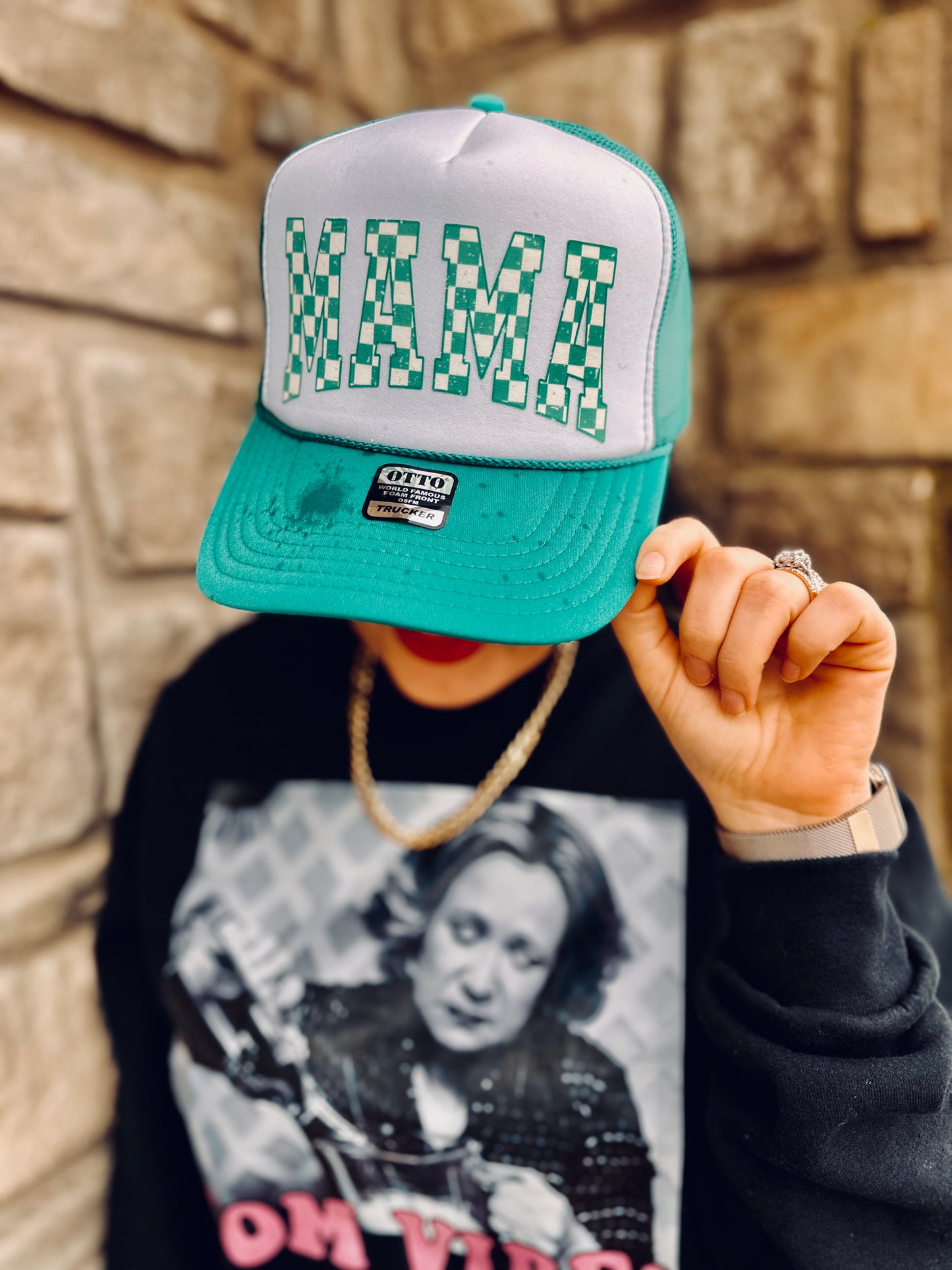 Checkered Mama - Foam Trucker