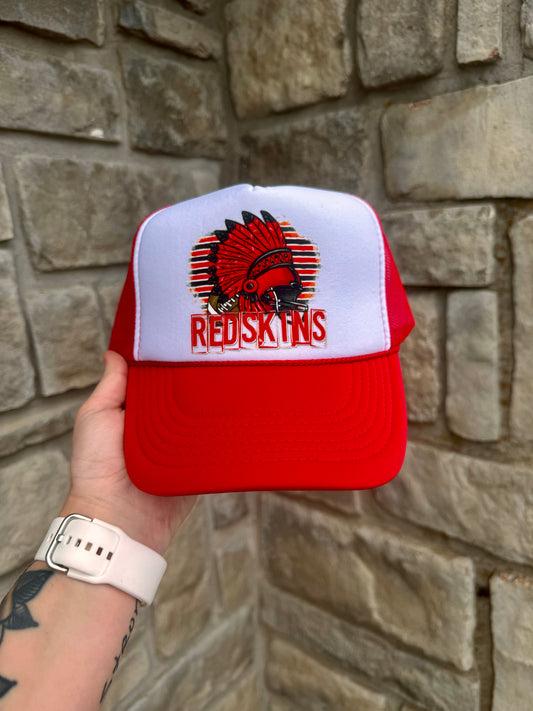 Redskin Football Trucker Hat