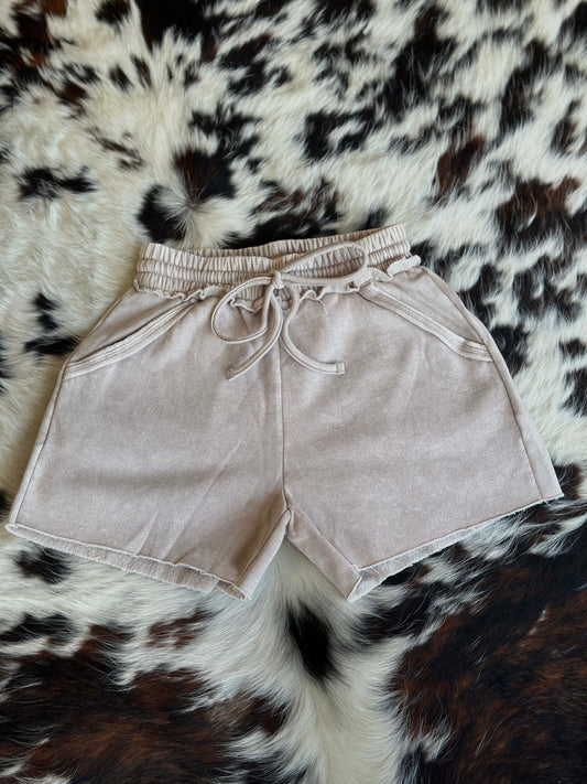 Ash Mocha Fleece Shorts