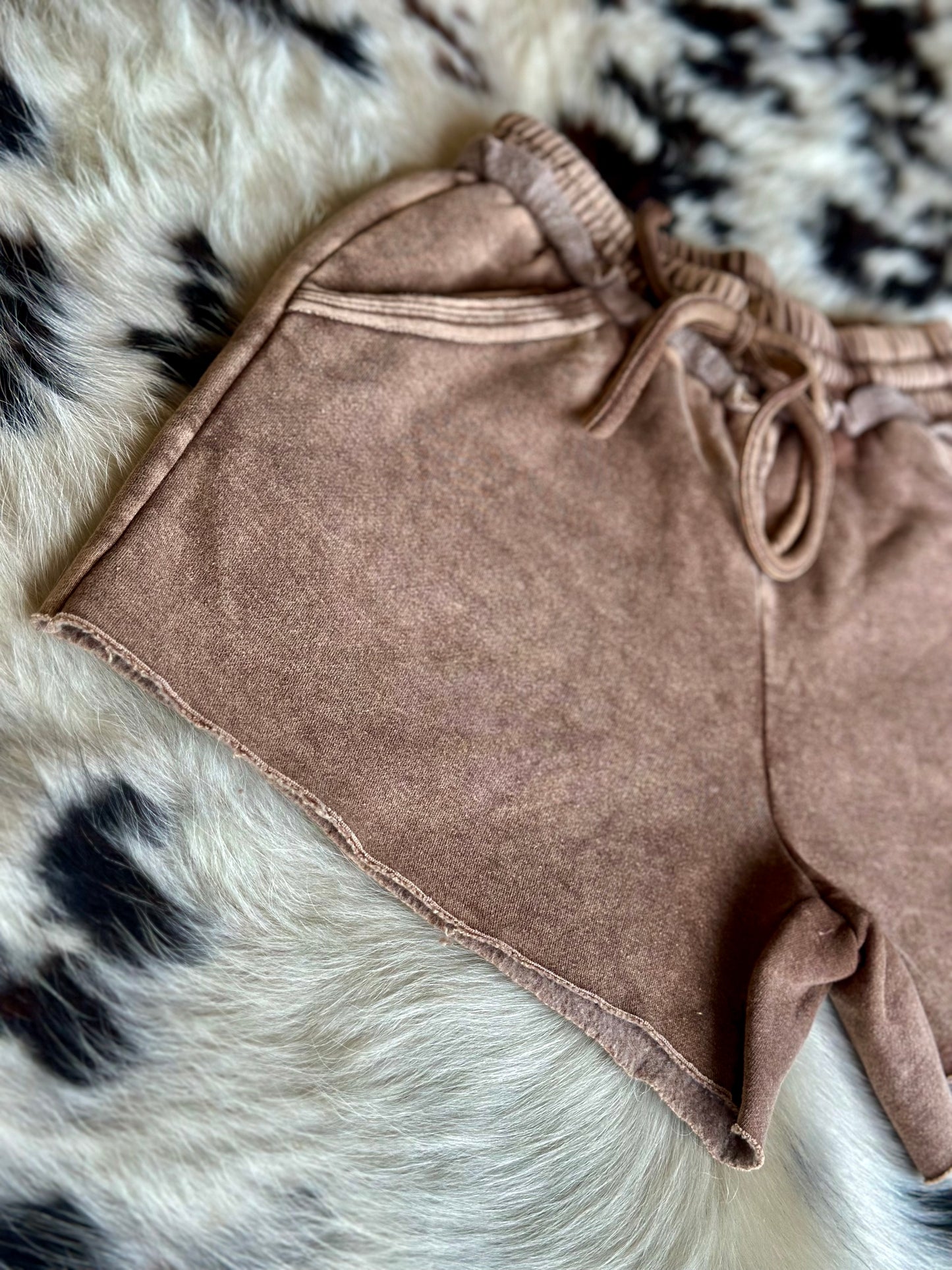 Mocha Fleece Shorts