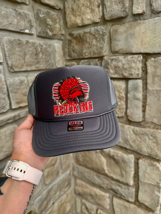 Redskin Football Trucker Hat