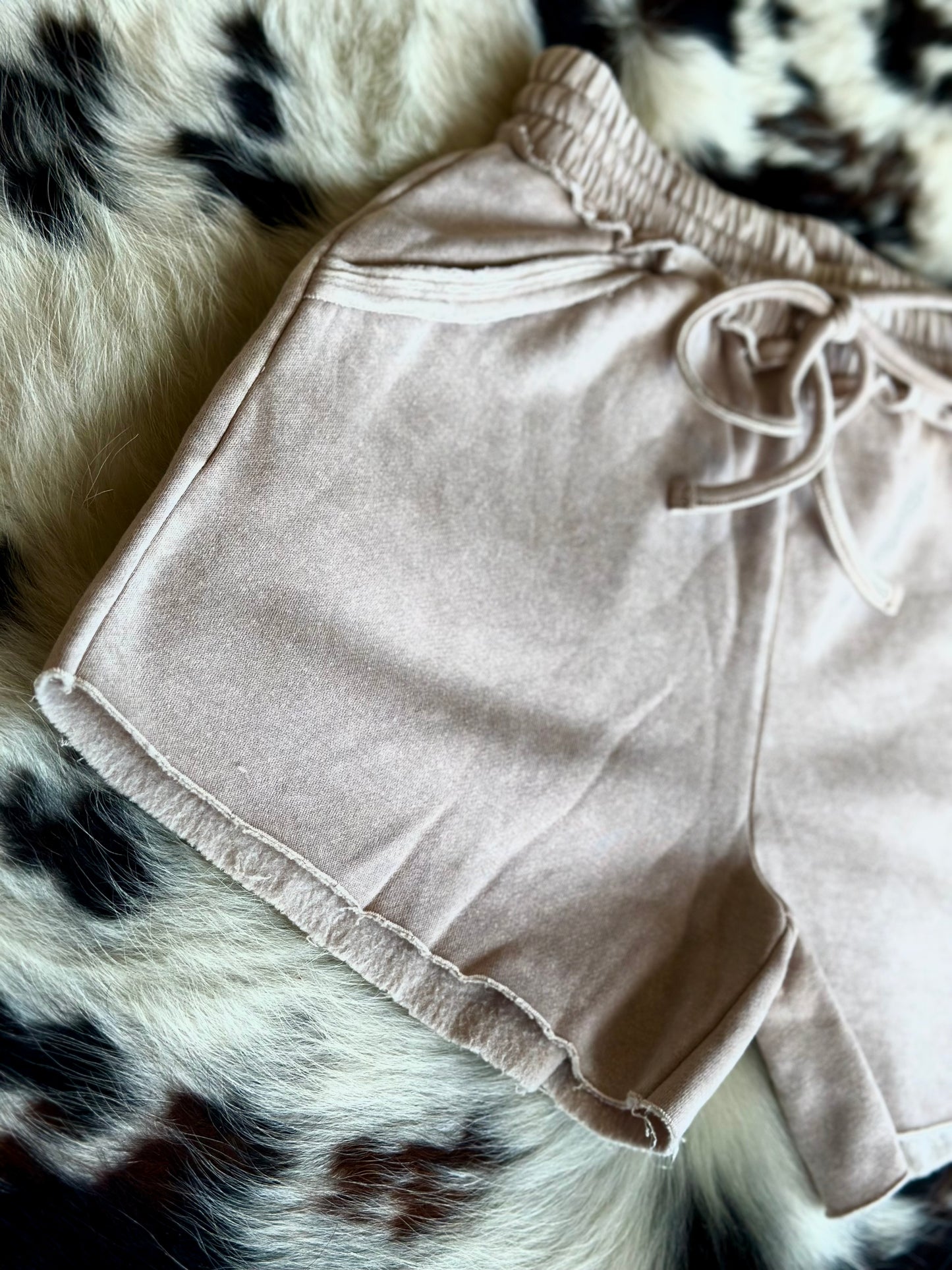 Ash Mocha Fleece Shorts