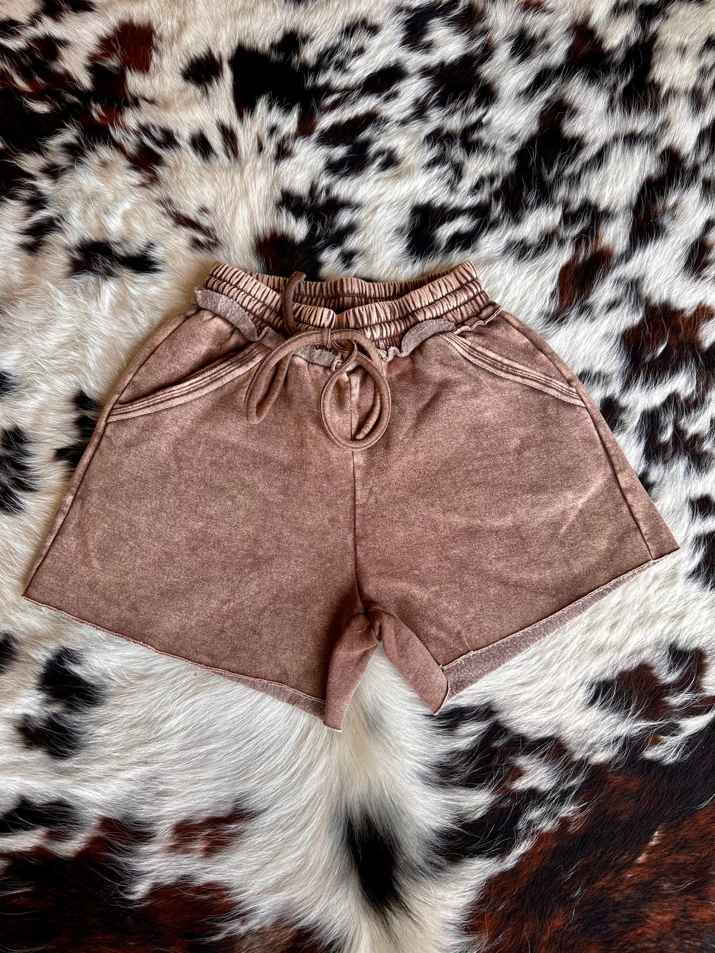 Mocha Fleece Shorts