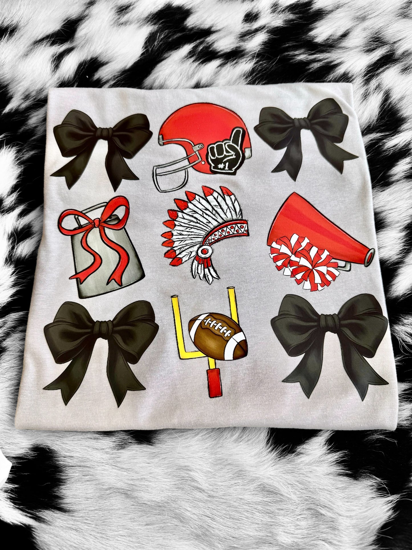 Football Bows Game Day Tee