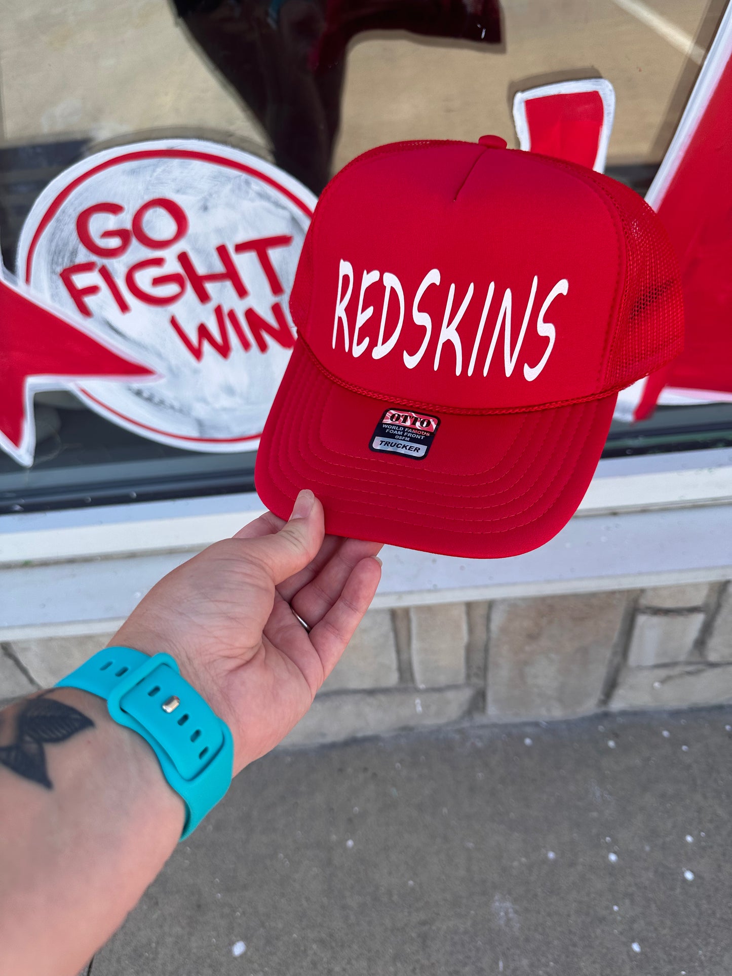 Redskins- Red Foam Trucker Hat