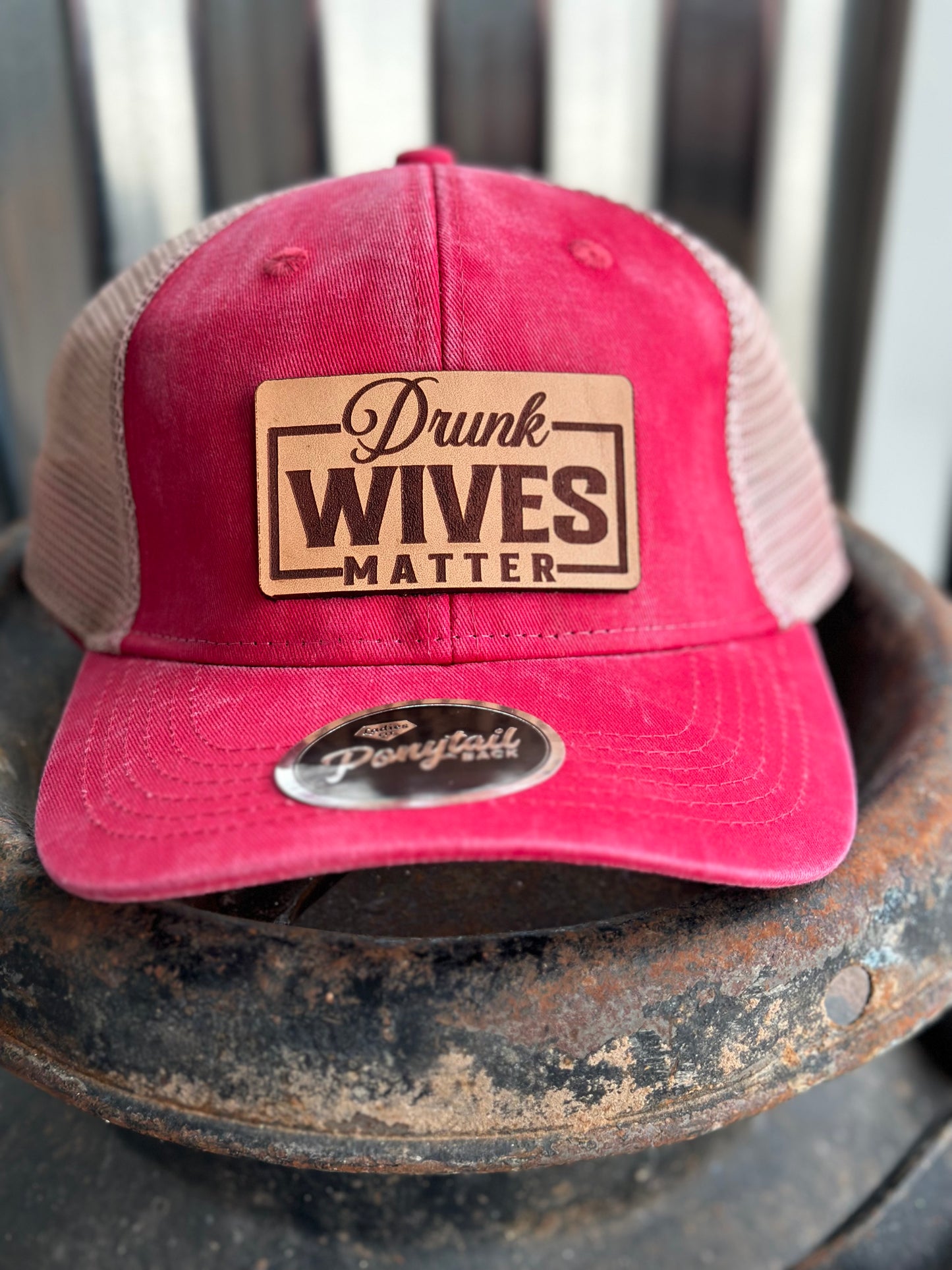 Drunk Wives Matter - Ponytail Hat