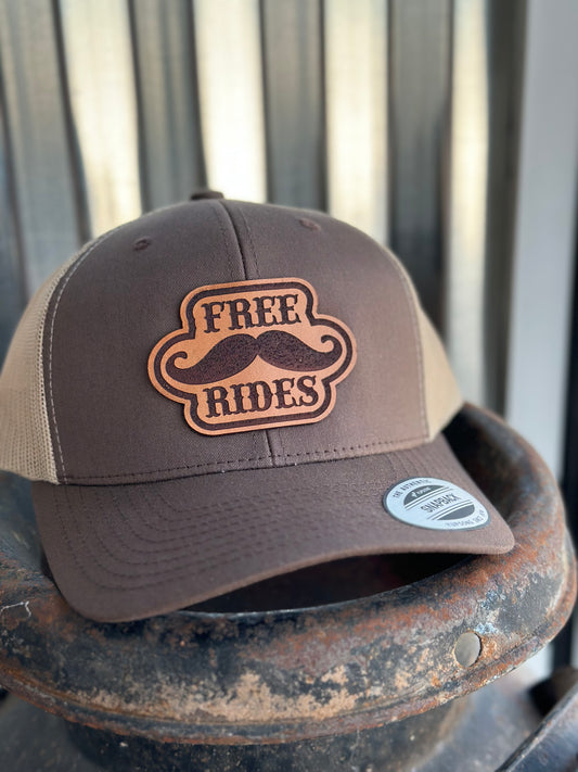 Free Mustache Rides Hat