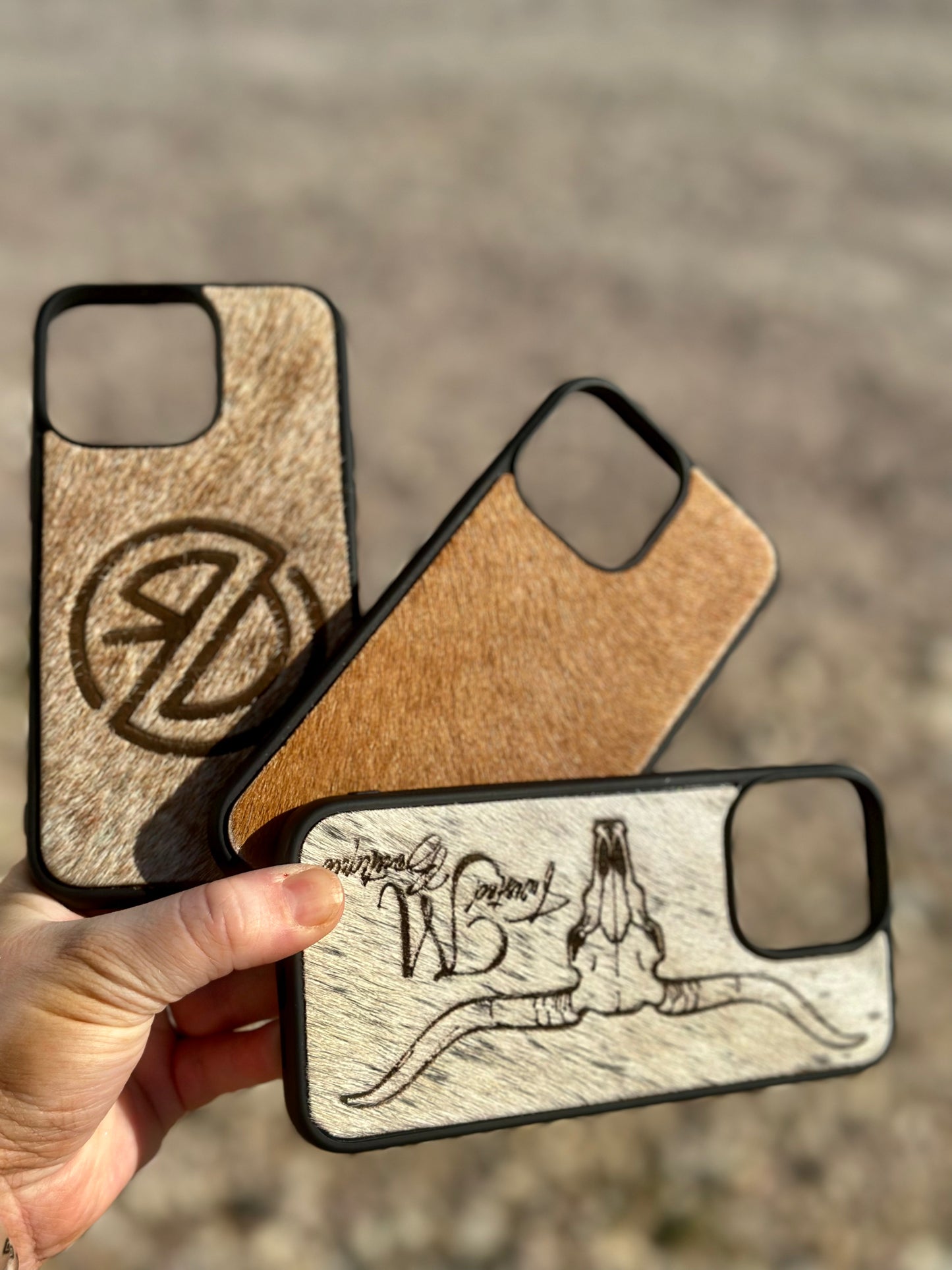 CUSTOM Cowhide Phone Cases