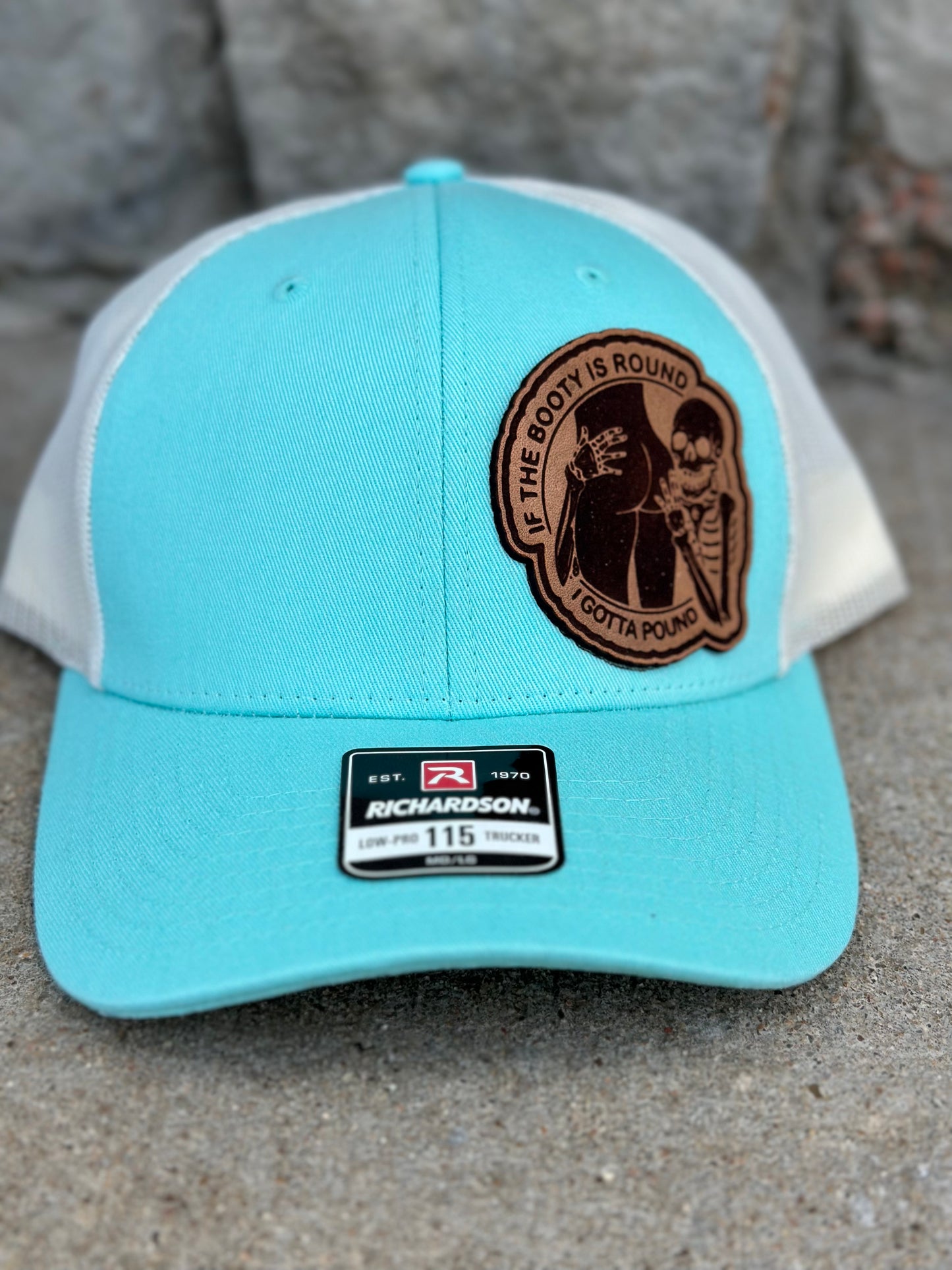 If The Booty Is Round Hat - turquoise